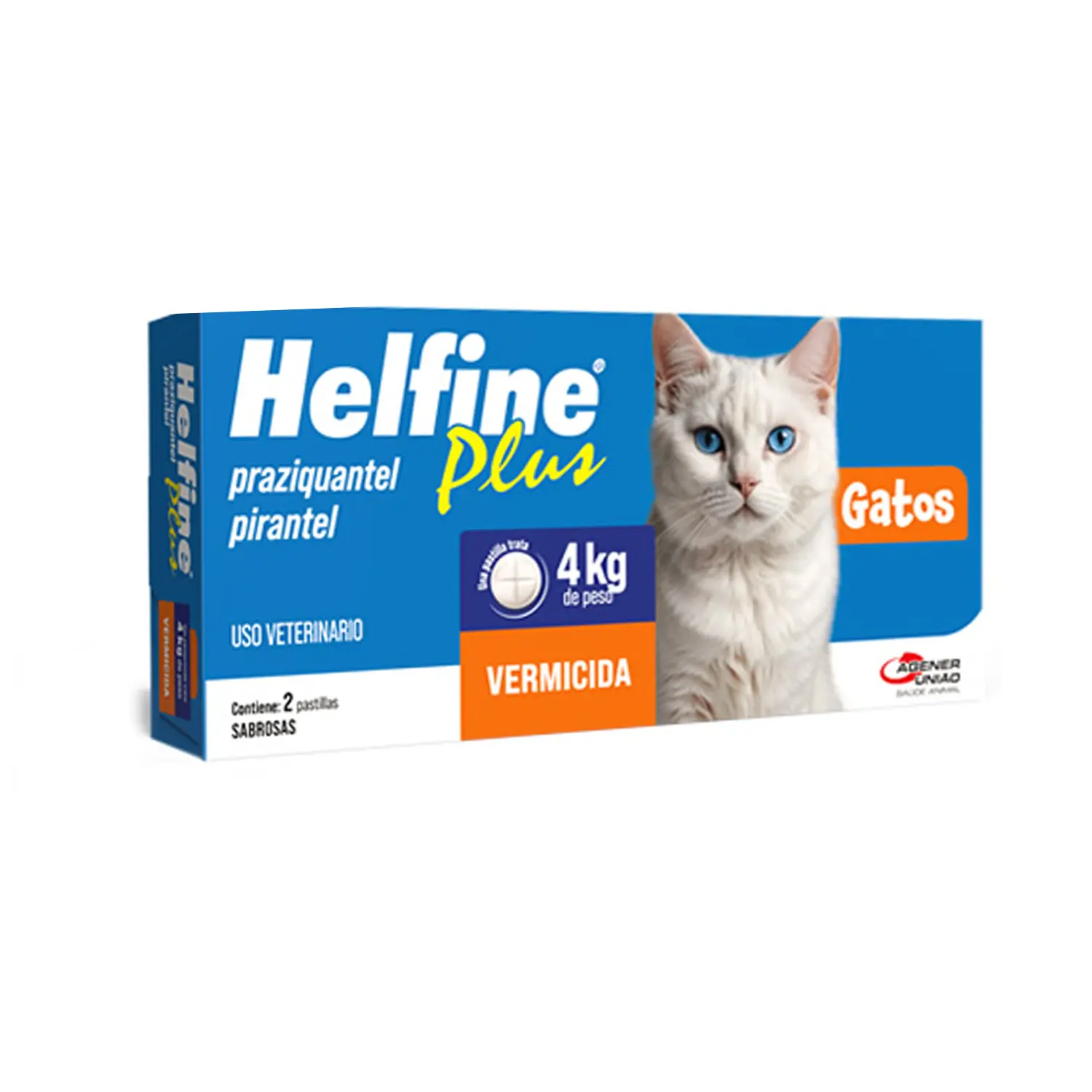Vermífugo Helfine Plus para Gatos